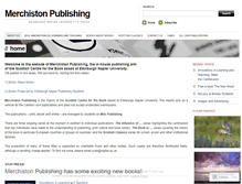 Tablet Screenshot of merchistonpublishing.com